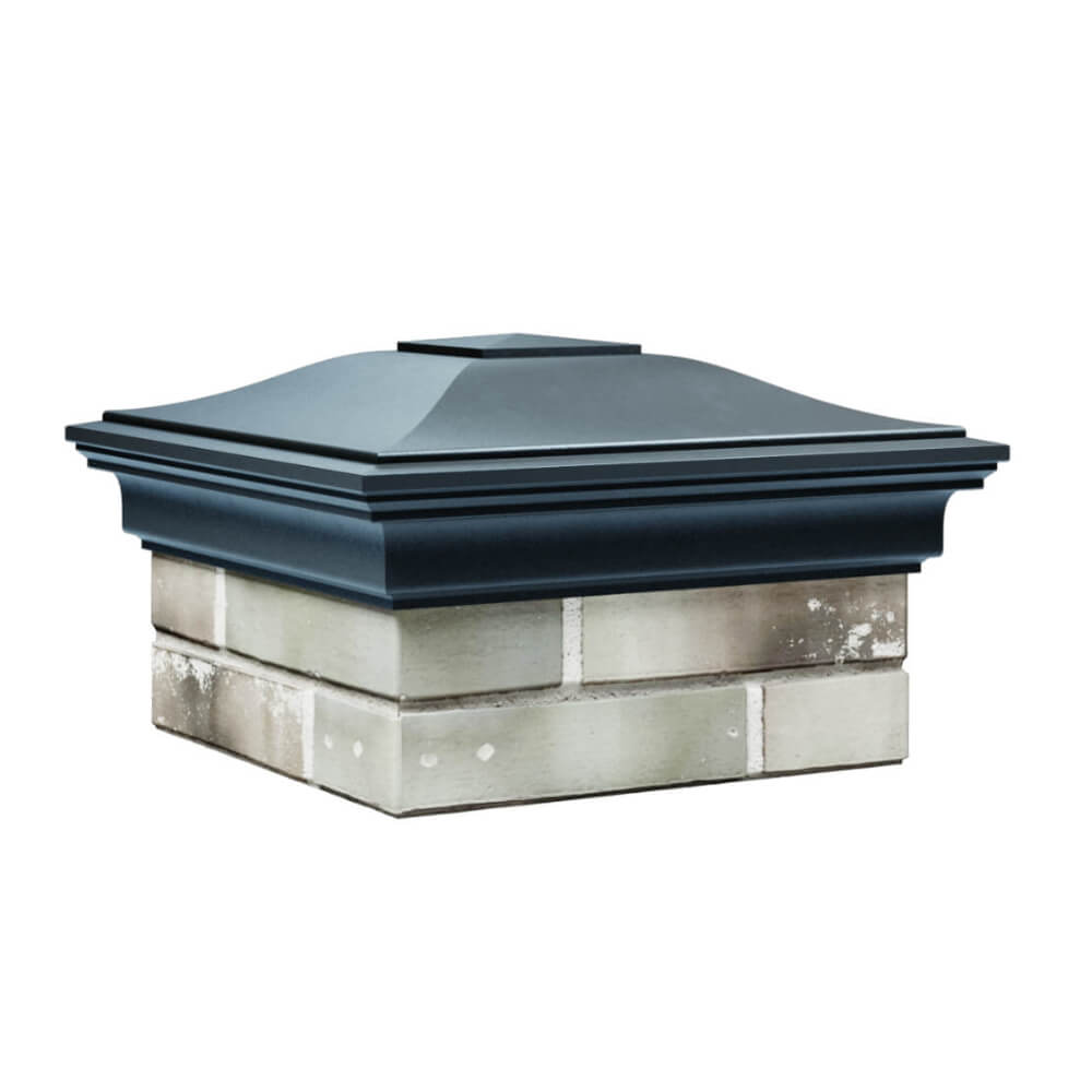 Колпак Zking Монблан Серый на столб 1.5х1.5 еврокирпича 0.7НФ (355х355мм) в Бийске фото