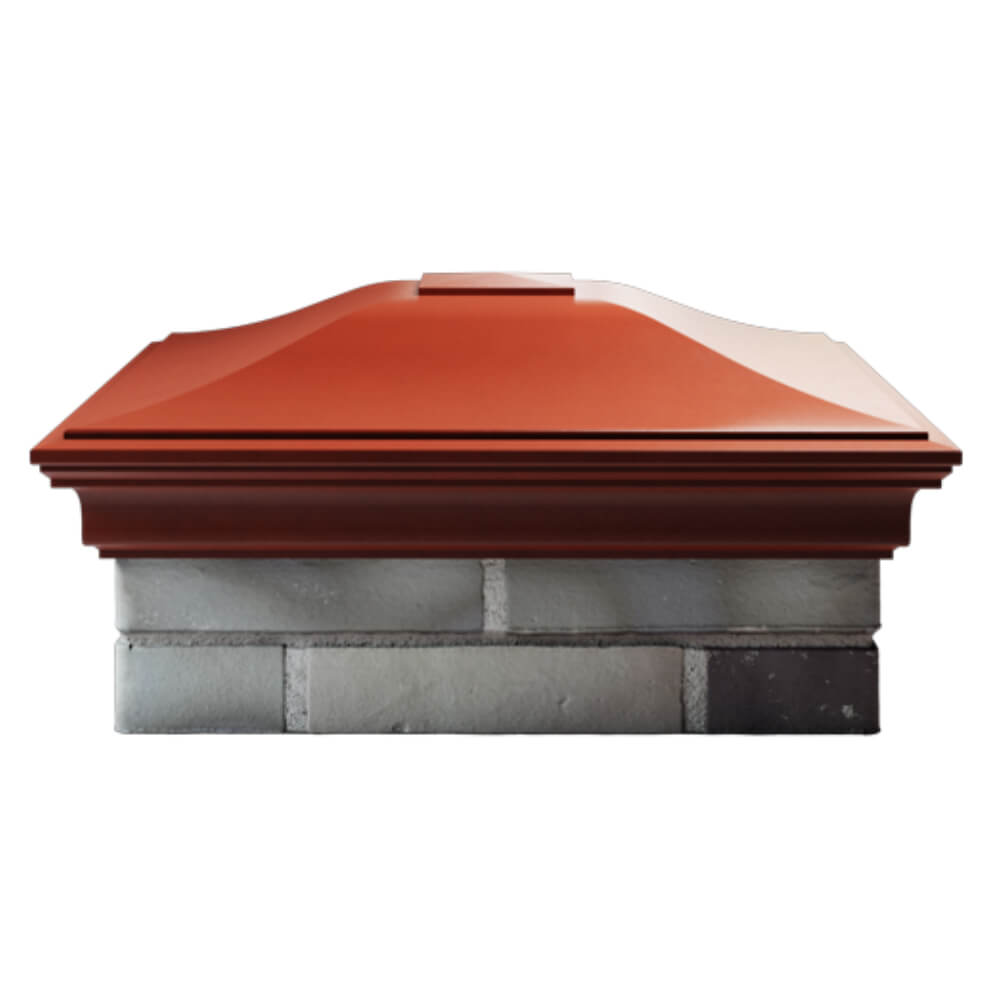 Колпак Zking Монблан Красный на столб 2х2 кирпича (515х515мм) в Бийске фото
