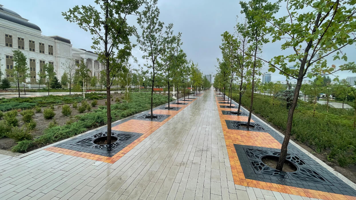 Приствольная решетка для дерева ZKING CRUST 1.2х1.2м Черная в Бийске фото