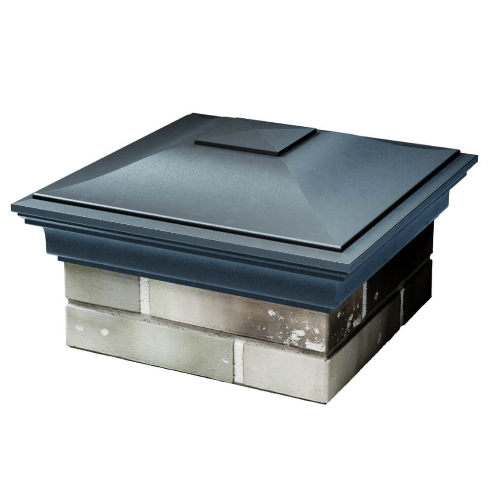 Колпак Zking Монблан Серый на столб 1.5х1.5 кирпича (385х385мм) в Бийске фото