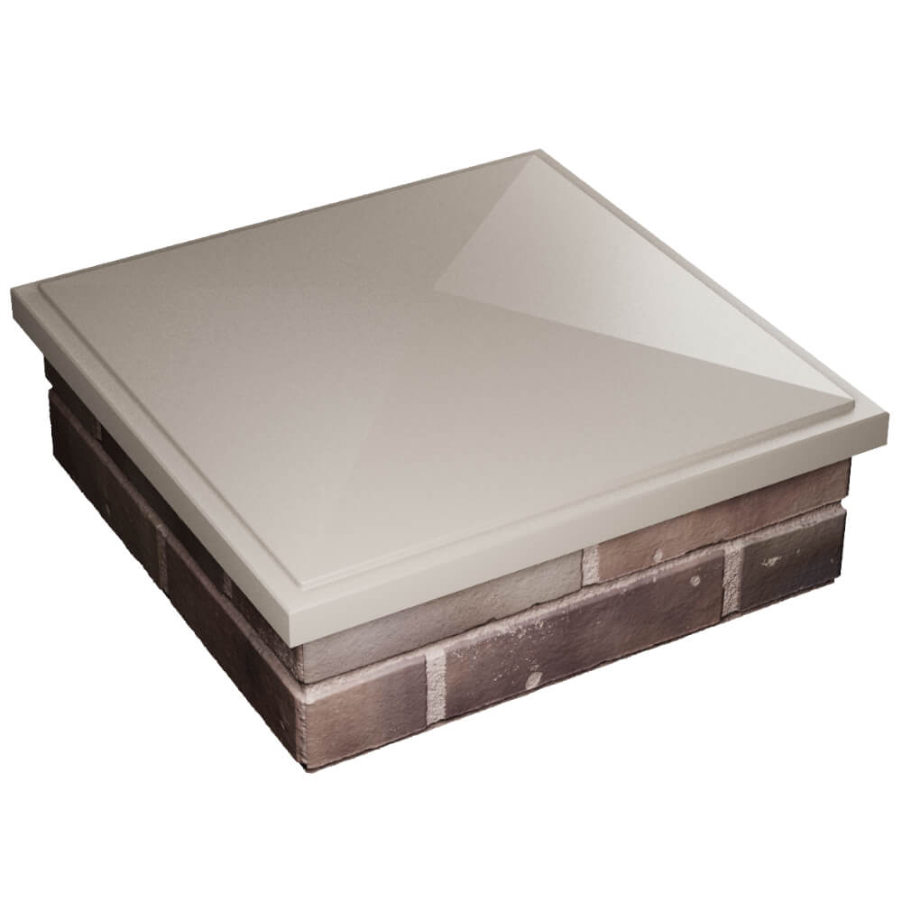 Колпак Zking БонаМоно Бежевый на столб 2х2 кирпича (515х515, 530х530мм) в Бийске фото