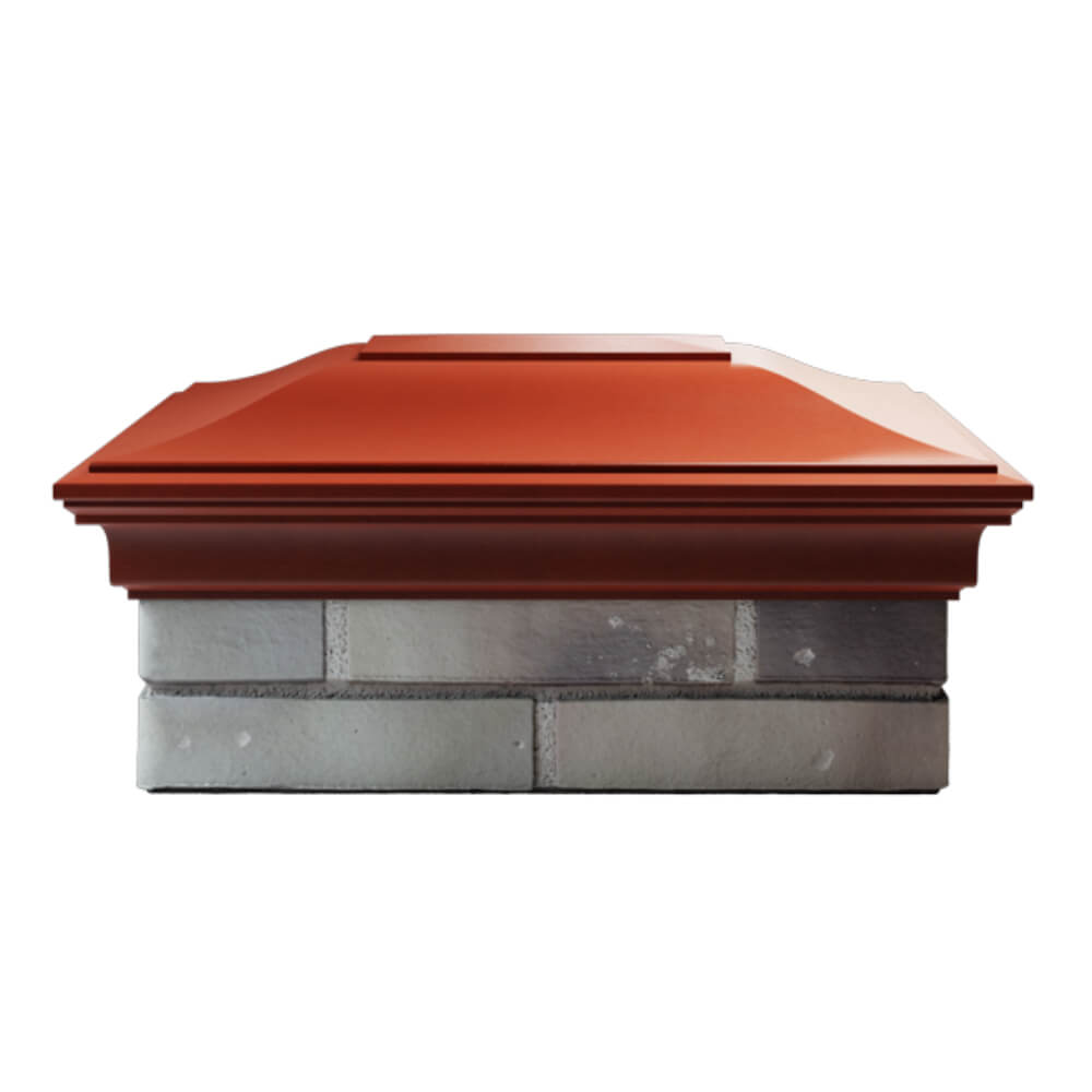Колпак Zking Монблан Красный на столб 2х1.5 кирпича (515х385мм) в Бийске фото