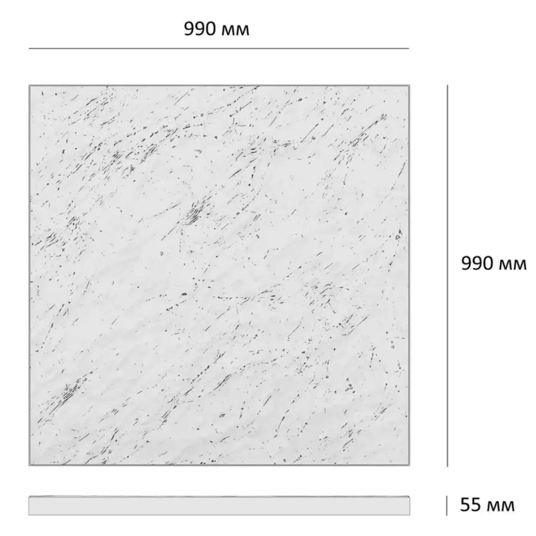 Шаговая плита STONE Светлая Галька 990х990х55мм в Бийске фото