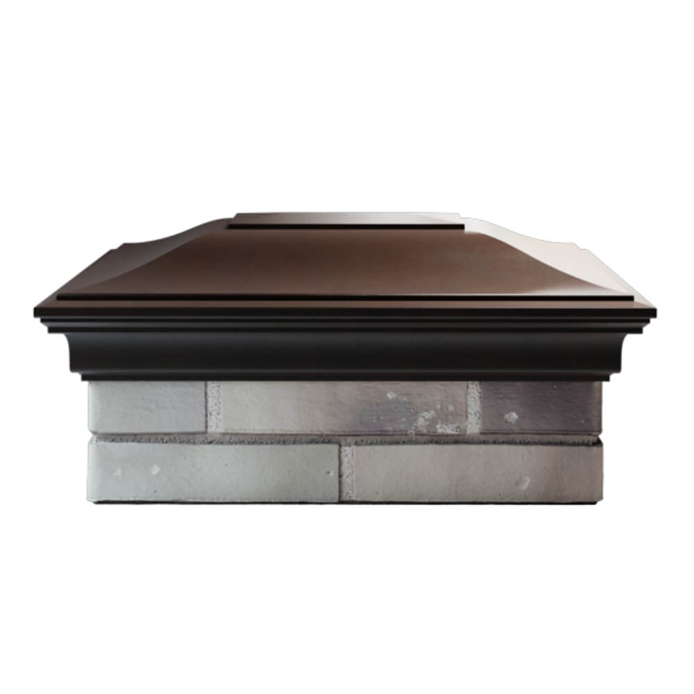 Колпак Zking Монблан Коричневый на столб 2х1.5 кирпича (515х385мм) в Бийске фото