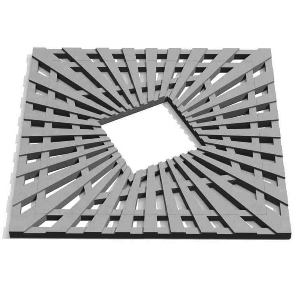 Приствольная решетка для дерева ZKING ATMOSPHERE 1.2х1.2м Серая Бийск фото