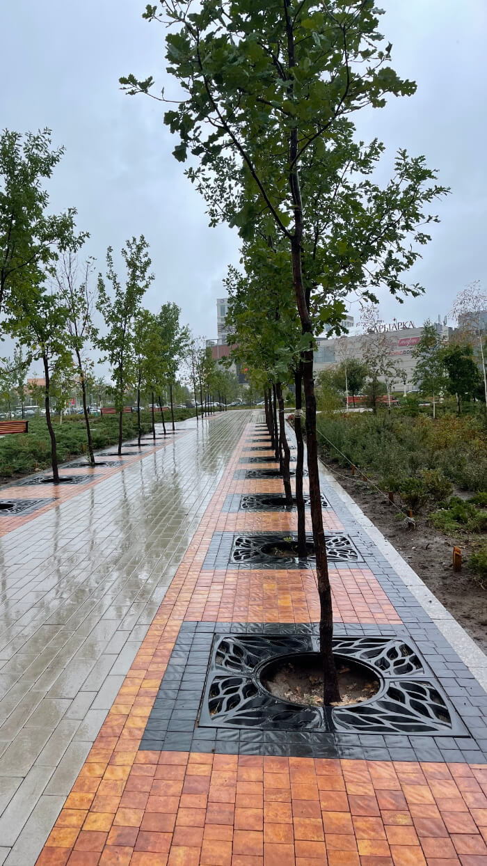 Приствольная решетка для дерева ZKING CRUST 1.2х1.2м Черная в Бийске фото