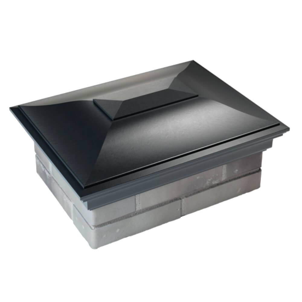 Колпак Zking Монблан Черный на столб 2х1.5 кирпича (515х385мм) Бийск фото