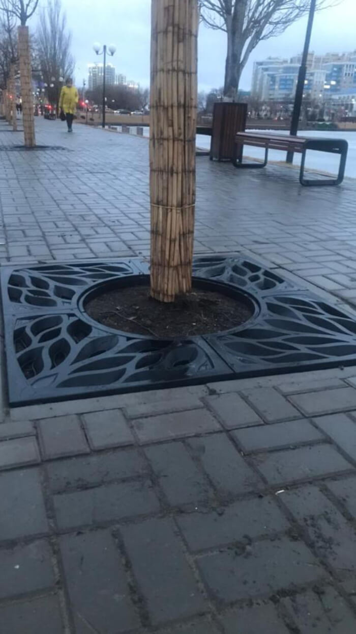 Приствольная решетка для дерева ZKING CRUST 1.2х1.2м Черная в Бийске фото