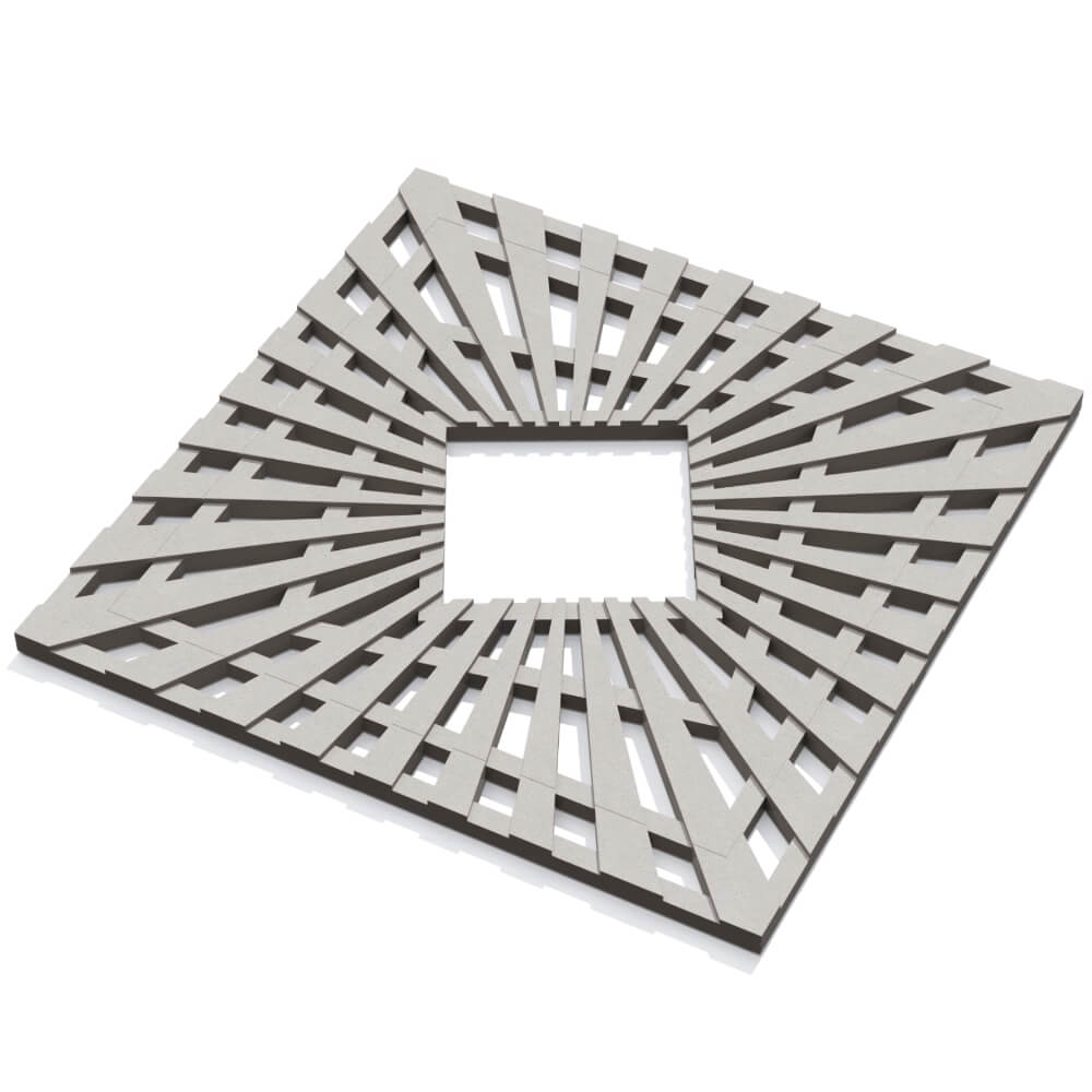 Приствольная решетка для дерева ZKING ATMOSPHERE 1.2х1.2м Бежевая в Бийске фото