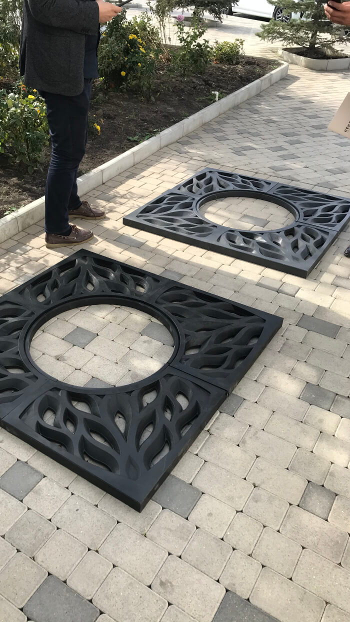 Приствольная решетка для дерева ZKING CRUST 1.2х1.2м Черная в Бийске фото