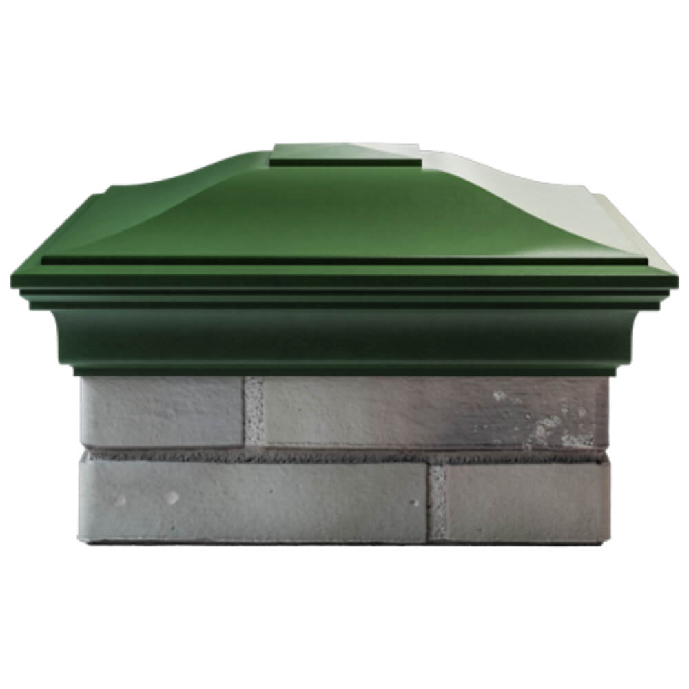 Колпак Zking Монблан Зеленый на столб 1.5х1.5 кирпича (385х385мм) Бийск фото
