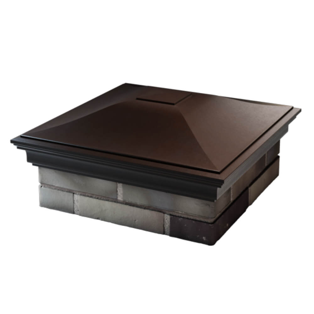 Колпак Zking Монблан Коричневый на столб 2х2 кирпича (515х515мм) в Бийске фото