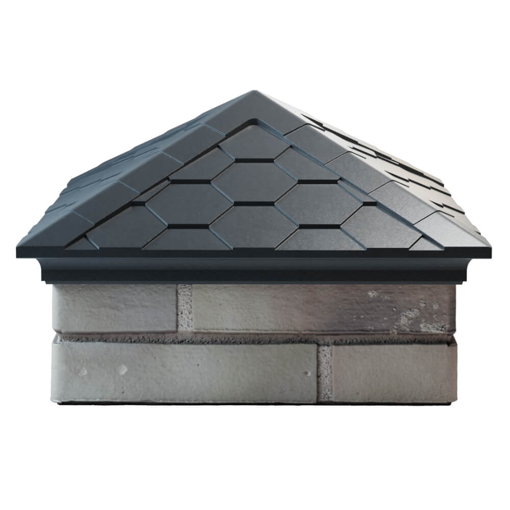 Колпак Zking Эверест Серый на столб 1.5х1.5 кирпича (390х390мм) Бийск фото