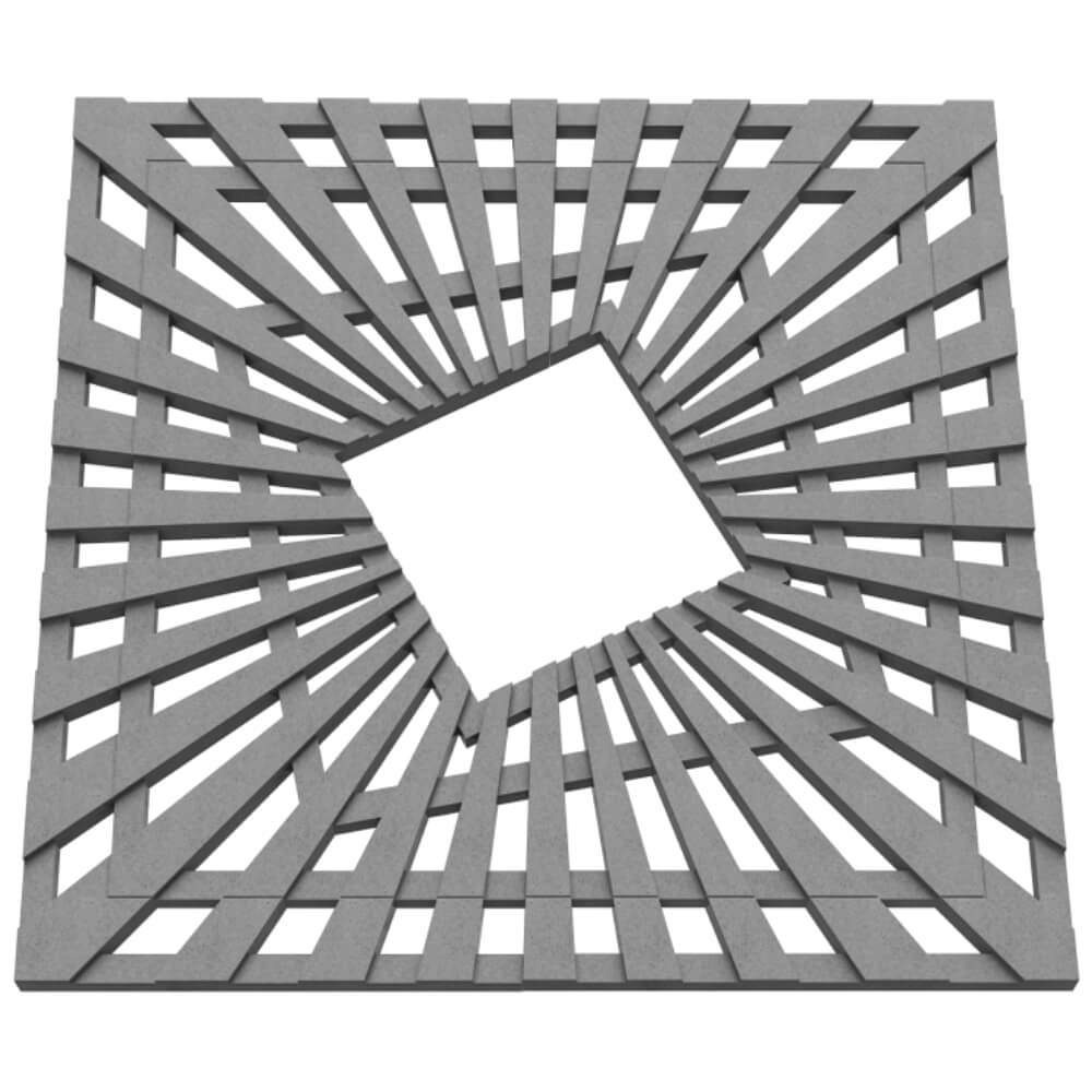 Приствольная решетка для дерева ZKING ATMOSPHERE 1.2х1.2м Серая в Бийске фото