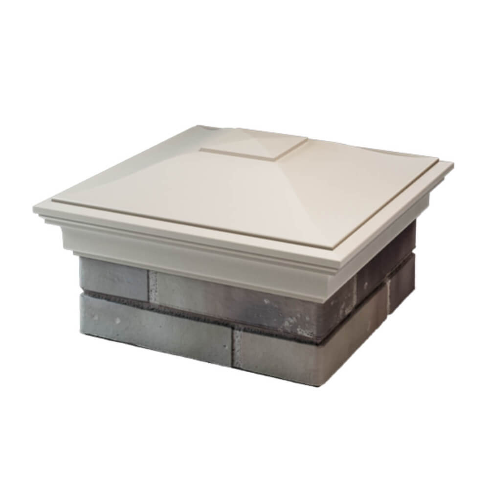 Колпак Zking Монблан Бежевый на столб 1.5х1.5 еврокирпича 0.7НФ (355х355мм) в Бийске фото