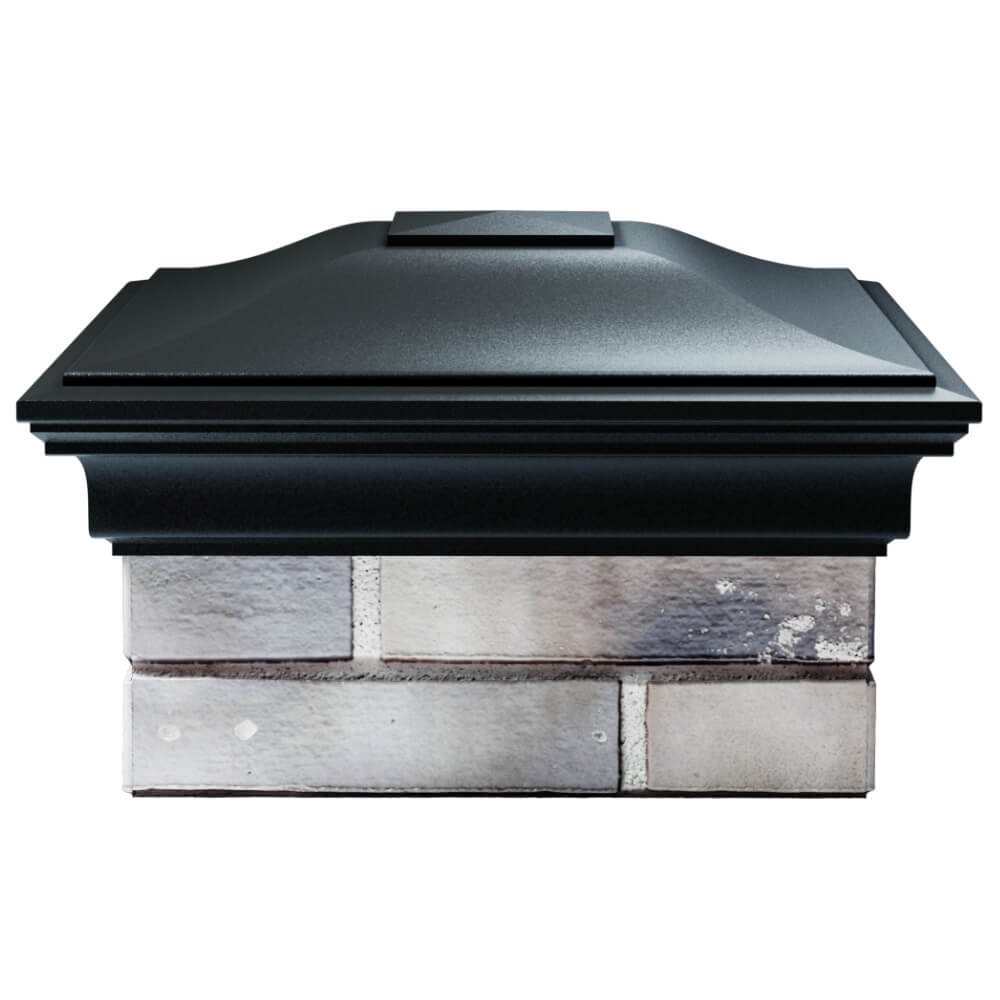 Колпак Zking Монблан Черный на столб 1.5х1.5 кирпича (385х385мм) Бийск фото