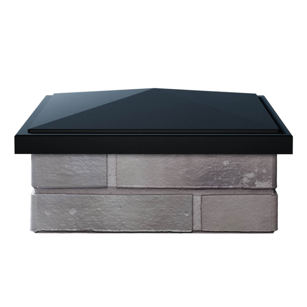 Колпак Zking БонаМоно Черный на столб 1.5х1.5 кирпича (385х385, 400х400мм) Бийск фото