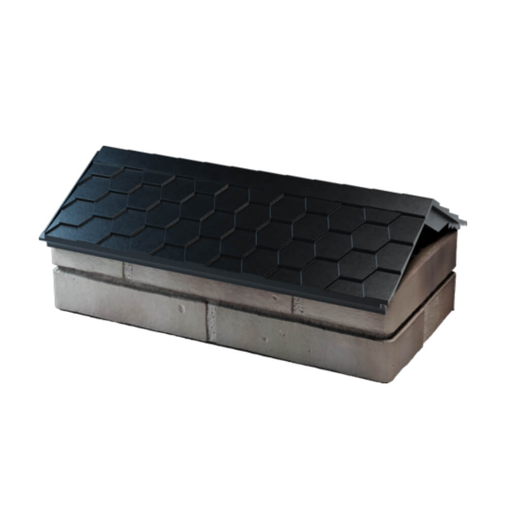 Парапет Zking Эверест Черный с посадкой на 1 кирпич (200/225/255мм) в Бийске фото