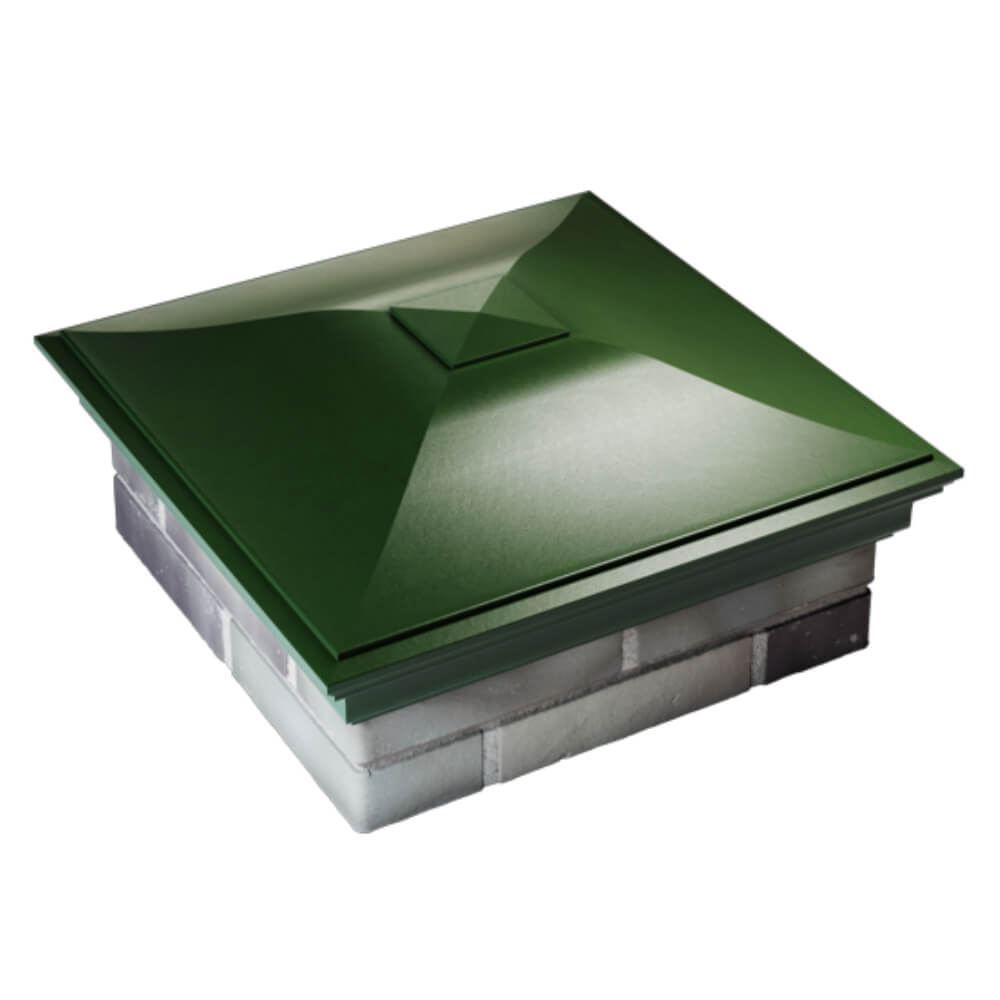 Колпак Zking Монблан Зеленый на столб 2х2 кирпича (515х515мм) Бийск фото