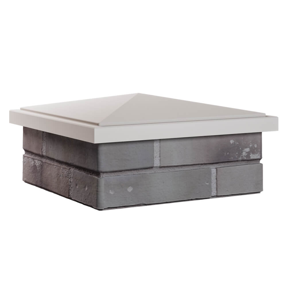 Колпак Zking БонаМоно Бежевый на столб 1.5х1.5 кирпича (385х385, 400х400мм) в Бийске фото