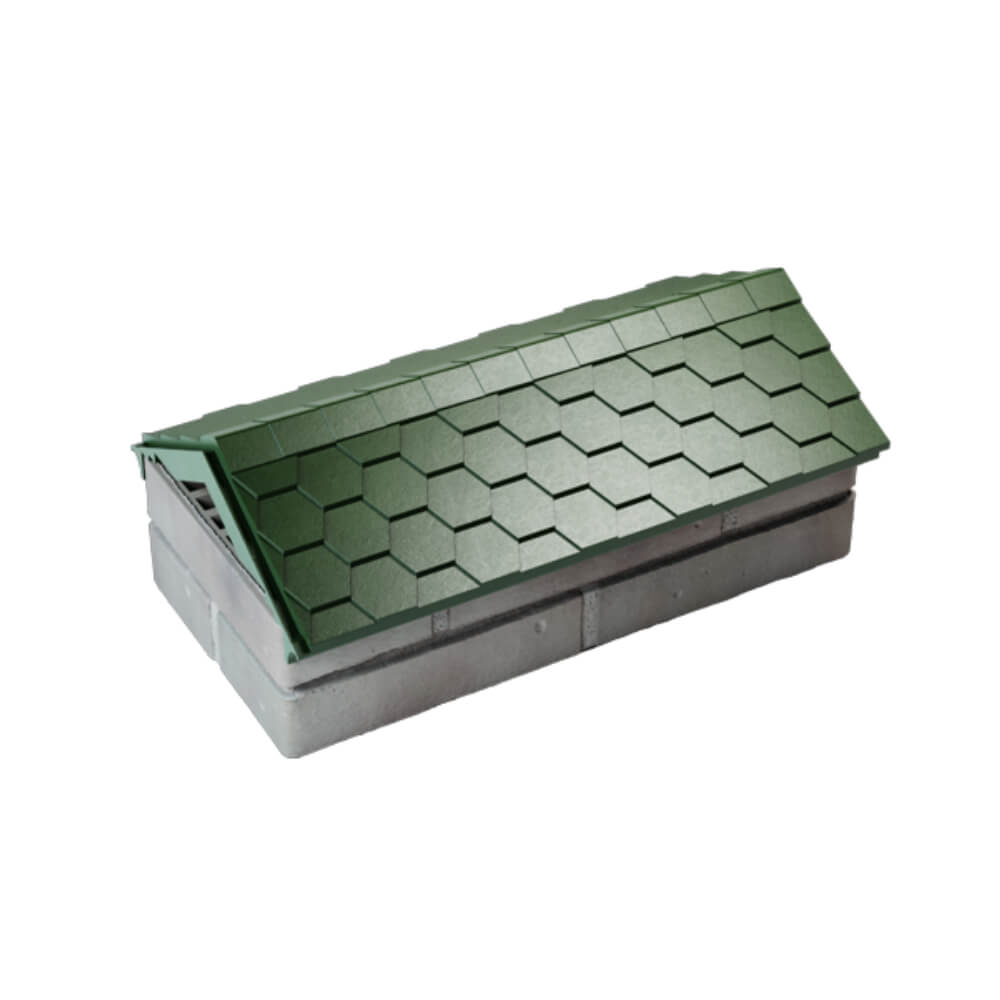 Парапет Zking Эверест Зеленый с посадкой на 1 кирпич (200/225/255мм) в Бийске фото