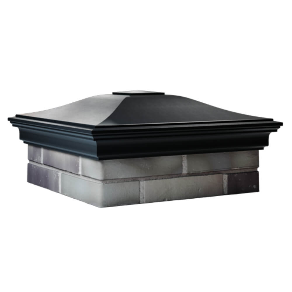 Колпак Zking Монблан Черный на столб 2х2 кирпича (515х515мм) в Бийске фото