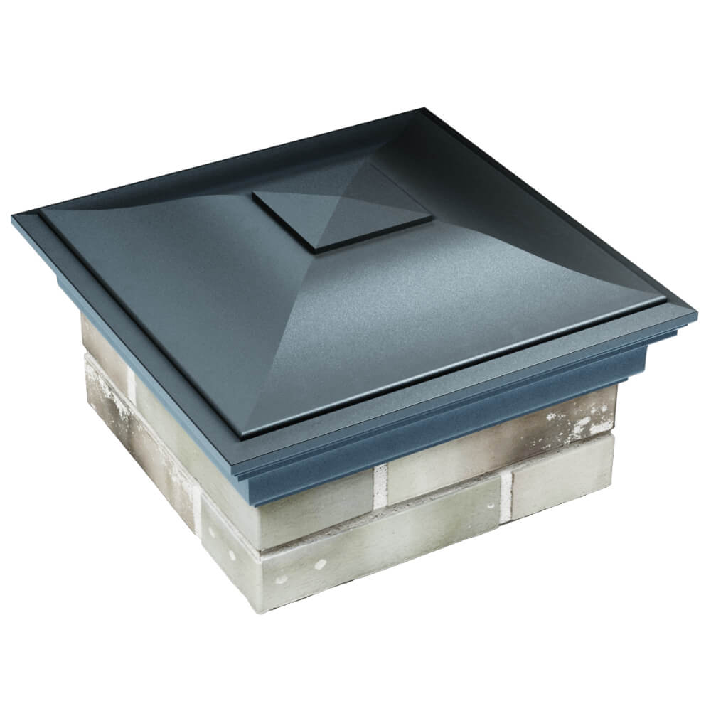 Колпак Zking Монблан Серый на столб 1.5х1.5 кирпича (385х385мм) в Бийске фото