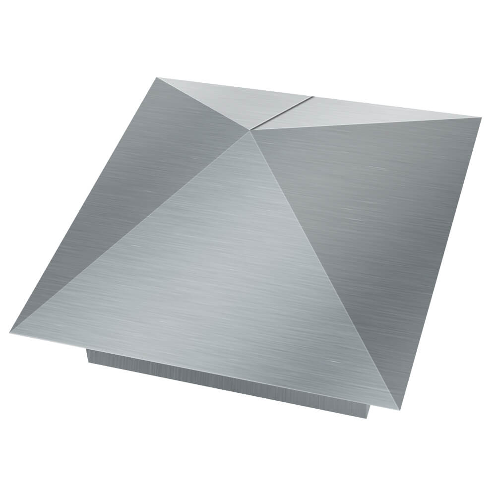 Колпак металлический 380х380мм оцинкованный заборный Бийск фото