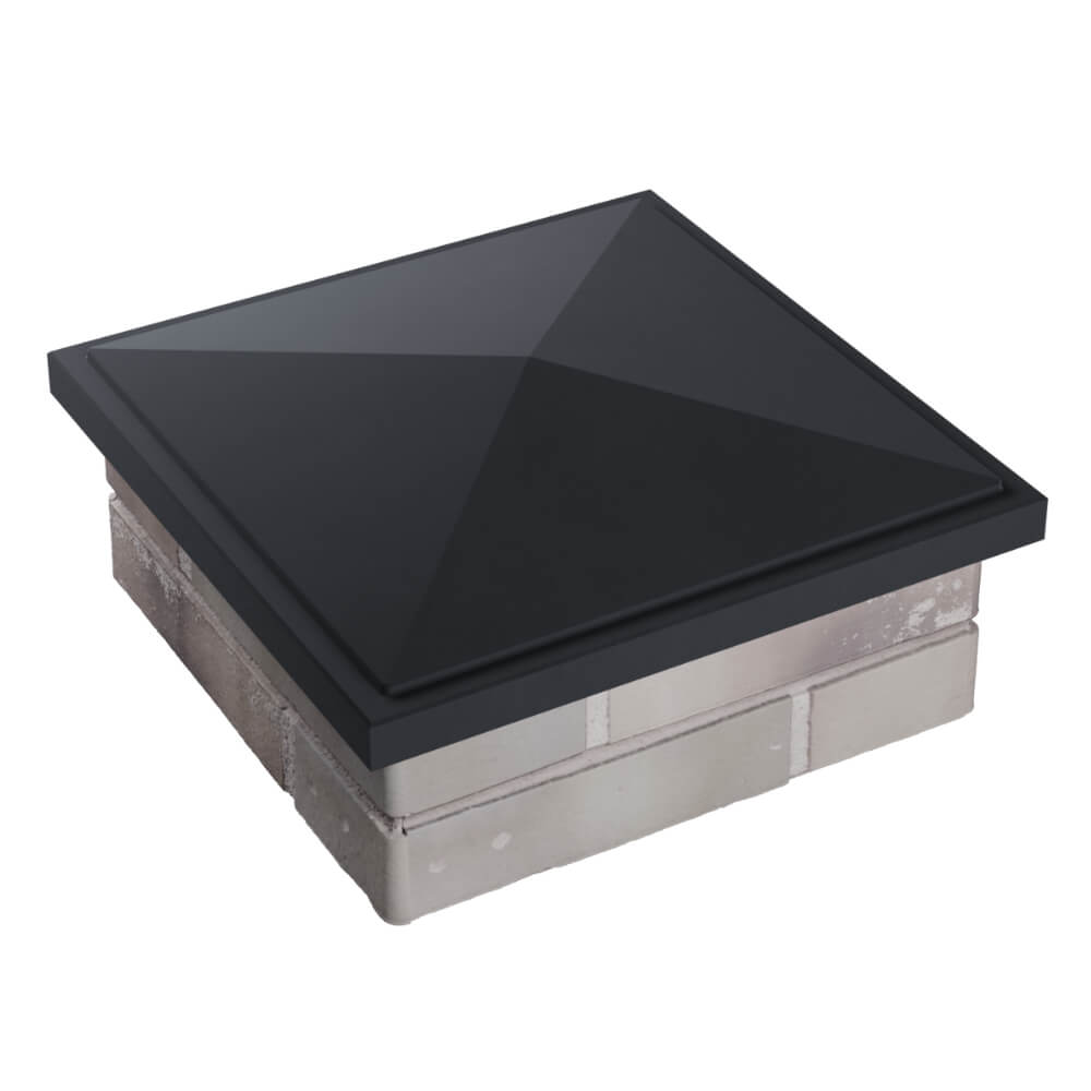 Колпак Zking БонаМоно Серый на столб 1.5х1.5 кирпича (385х385, 400х400мм) в Бийске фото