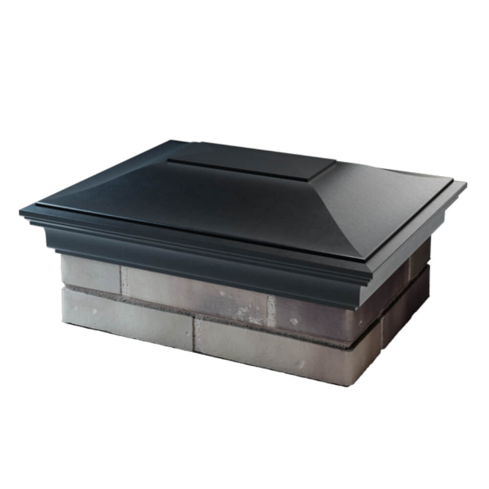 Колпак Zking Монблан Черный на столб 2х1.5 кирпича (515х385мм) в Бийске фото