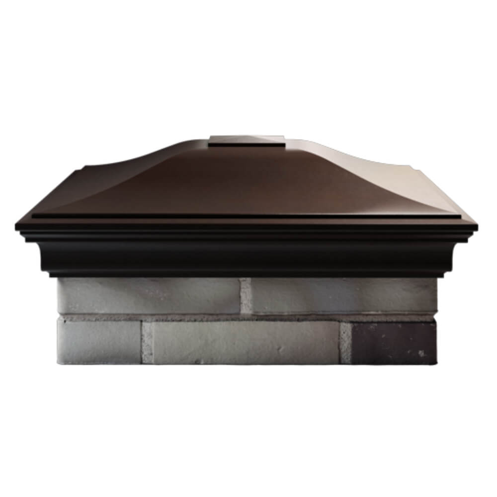 Колпак Zking Монблан Коричневый на столб 2х2 кирпича (515х515мм) в Бийске фото