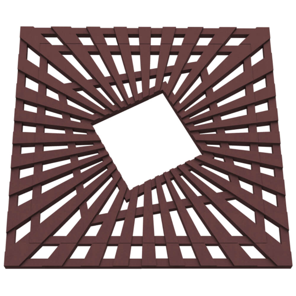 Приствольная решетка для дерева ZKING ATMOSPHERE 1.2х1.2м Коричневая в Бийске фото