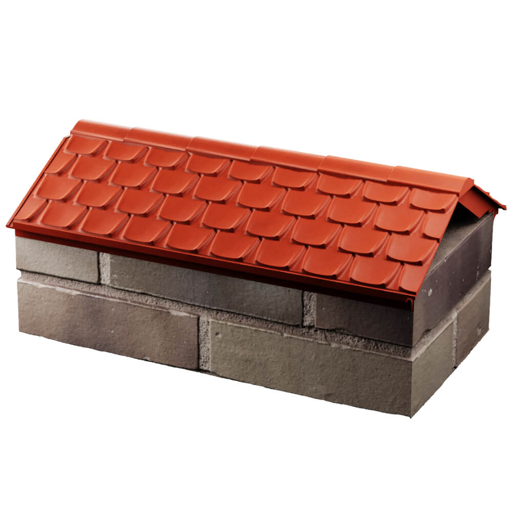 Парапет Zking Эльбрус Красный с посадкой на 1 кирпич (255мм) в Бийске фото