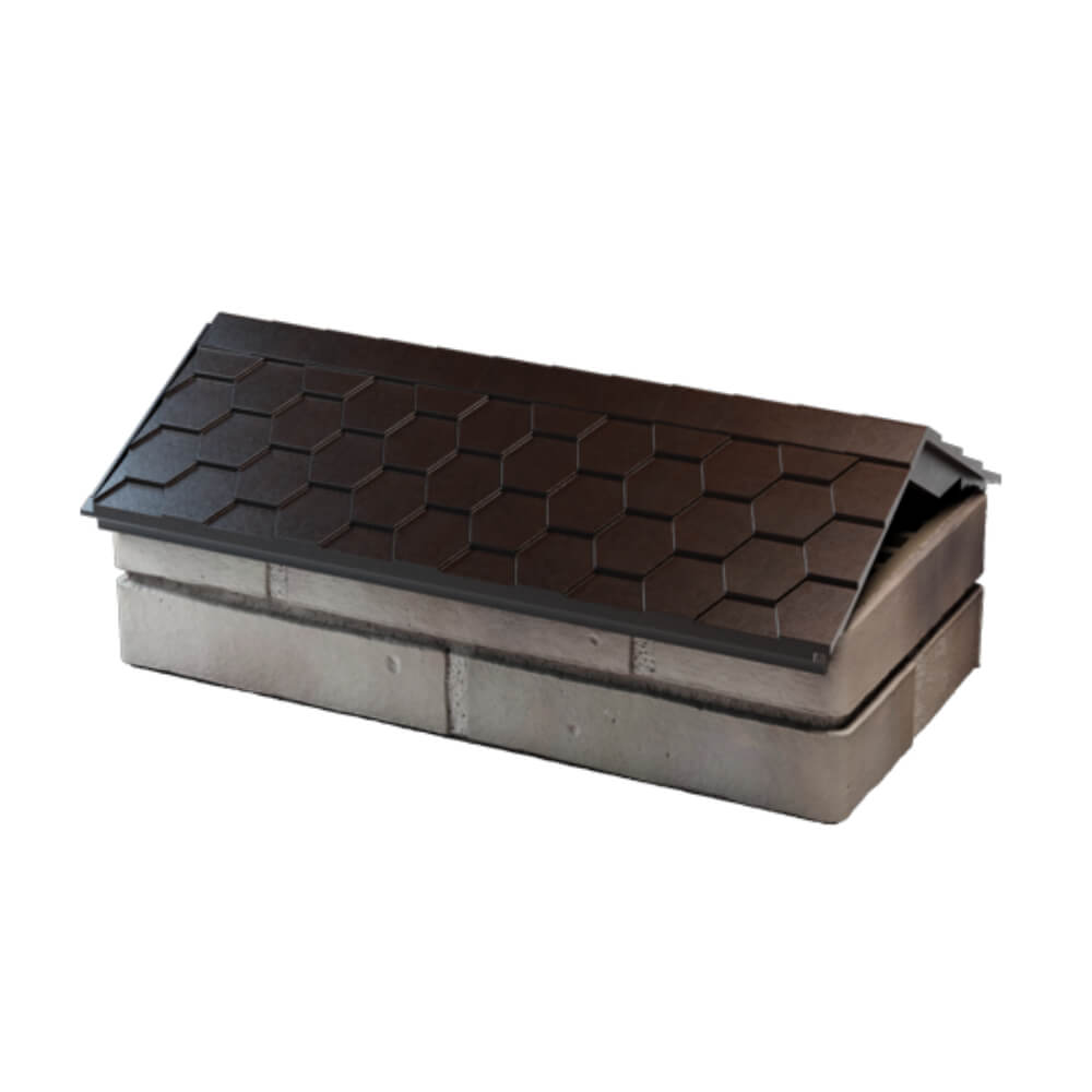 Парапет Zking Эверест Коричневый с посадкой на 1 кирпич (200/225/255мм) в Бийске фото