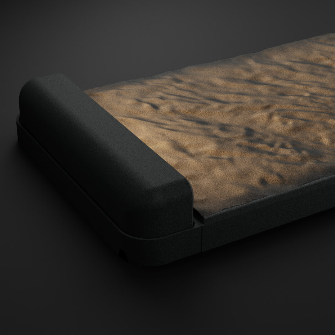 LED Светильник для шаговой плиты STONE Графитовый Серый 330х75х98мм в Бийске фото