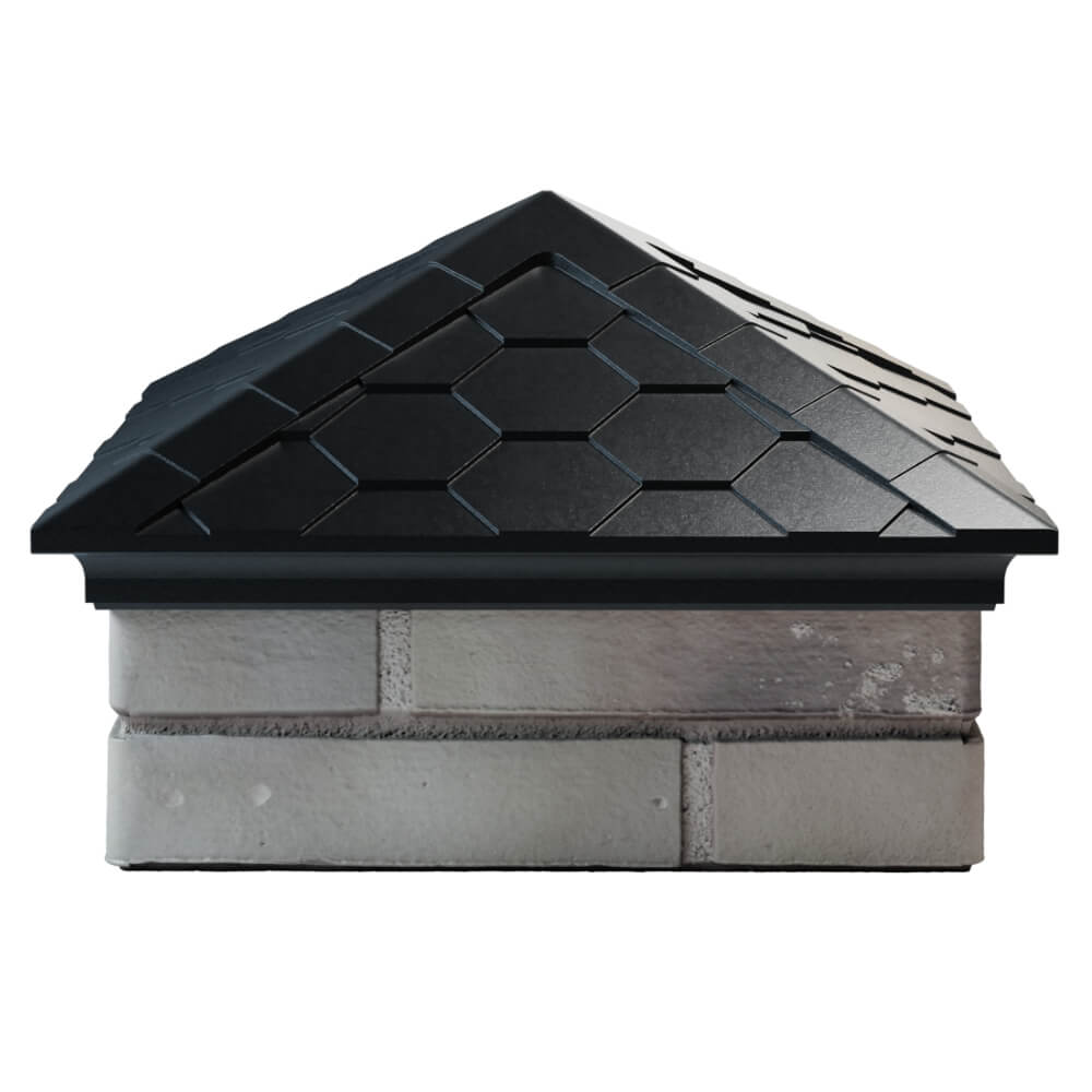 Колпак Zking Эверест Черный на столб 1.5х1.5 кирпича (390х390мм) Бийск фото