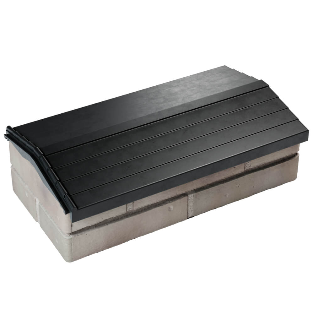 Парапет Zking Бона ХайТек Черный с посадкой на 1 кирпич (200/225/255мм) в Бийске фото