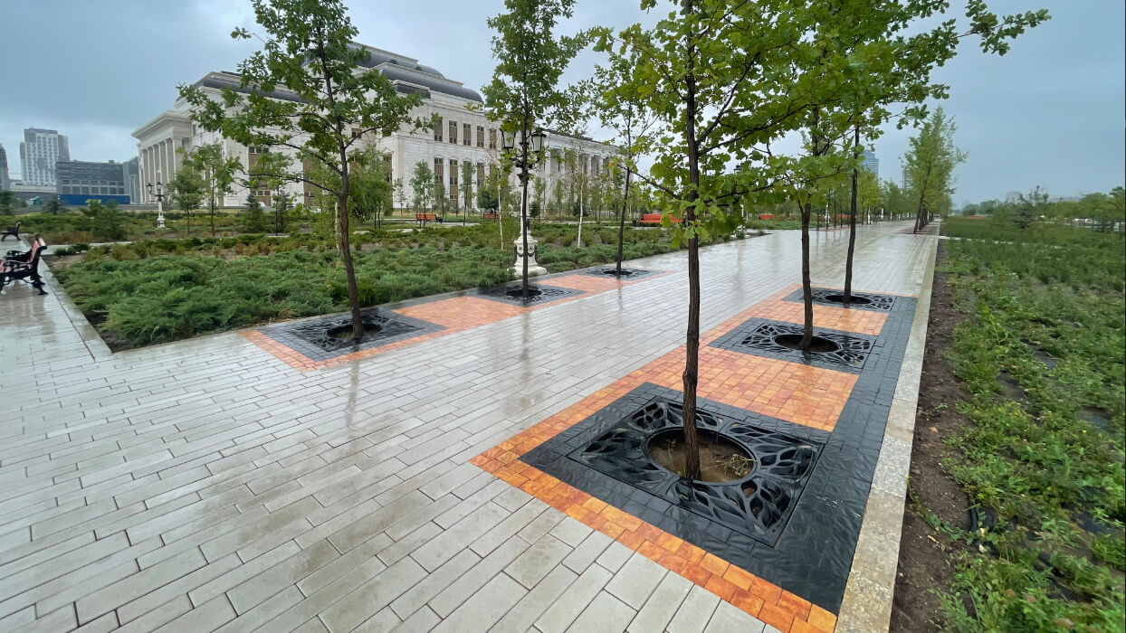 Приствольная решетка для дерева ZKING CRUST 1.2х1.2м Черная в Бийске фото