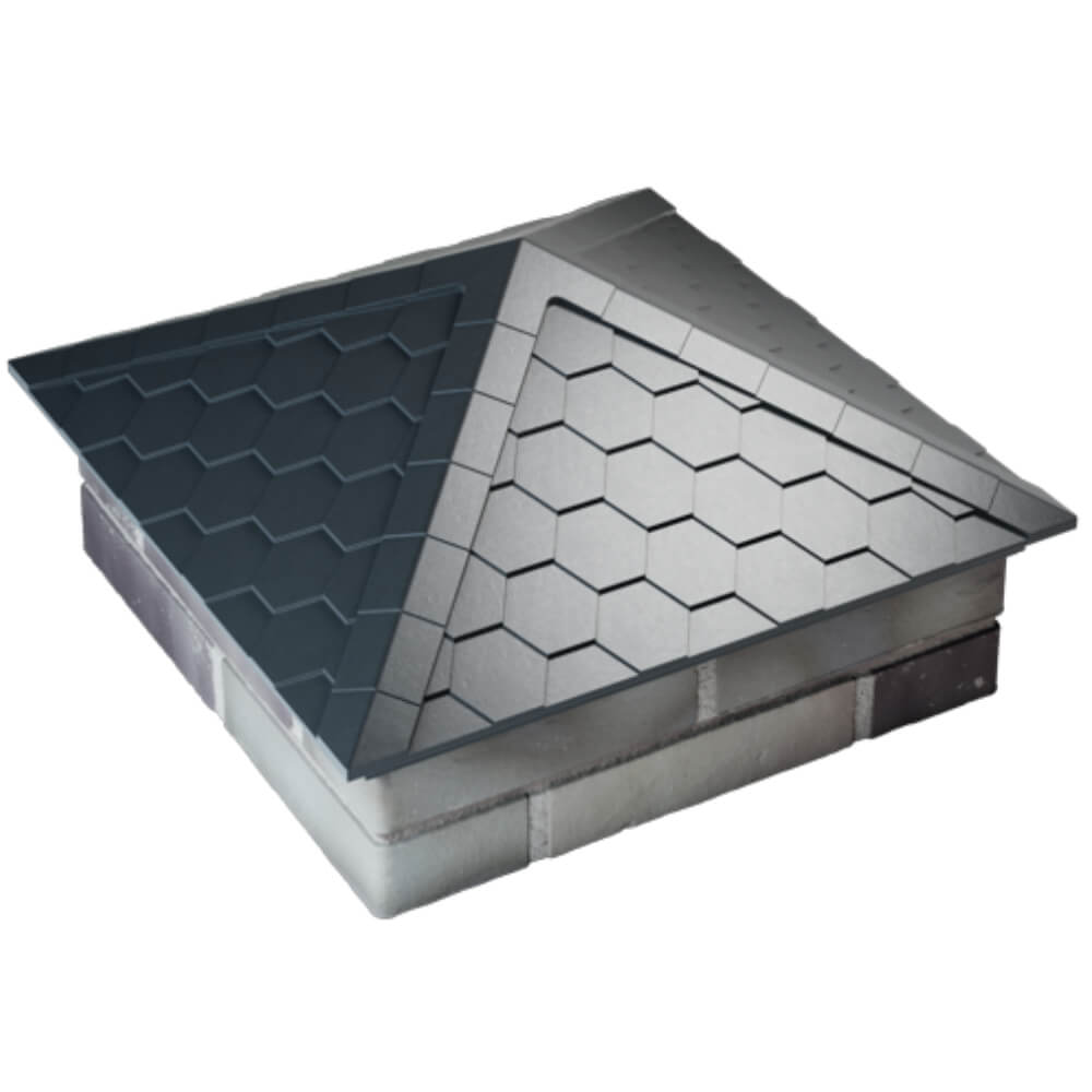 Колпак Zking Эверест Серый на столб 2х2 кирпича (535х535мм) Бийск фото