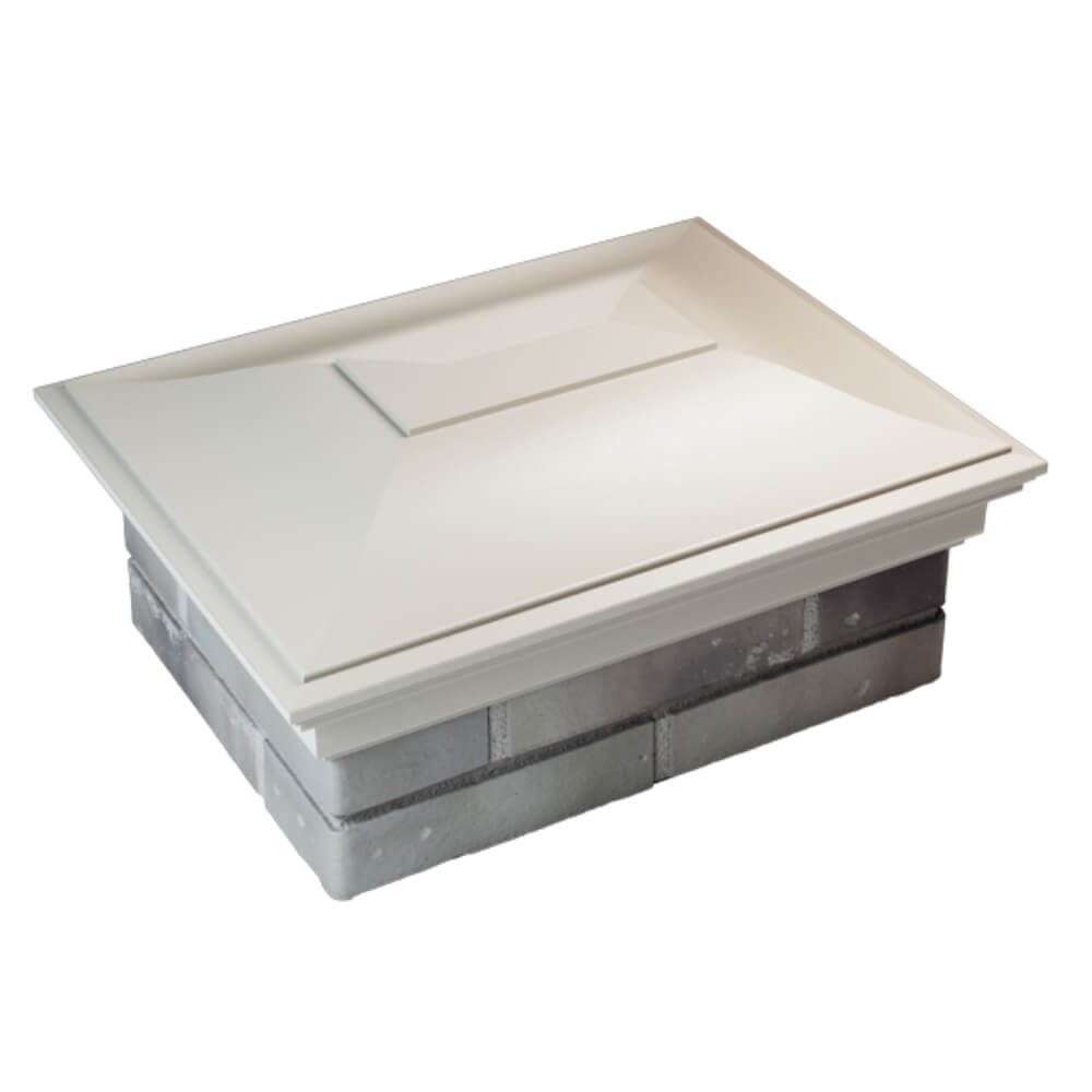 Колпак Zking Монблан Бежевый на столб 2х1.5 кирпича (515х385мм) Бийск фото