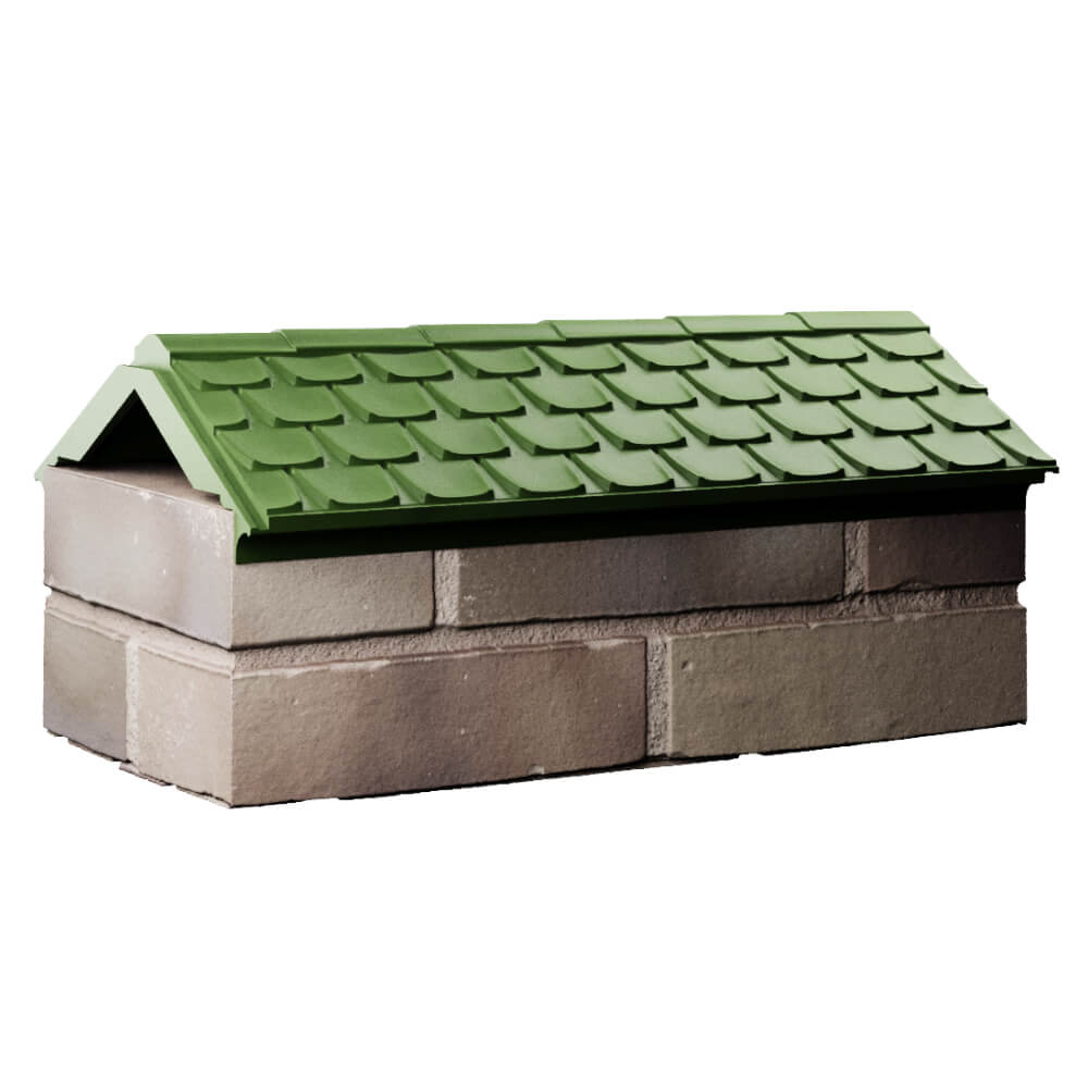 Парапет Zking Эльбрус Зеленый с посадкой на 1 кирпич (255мм) Бийск фото