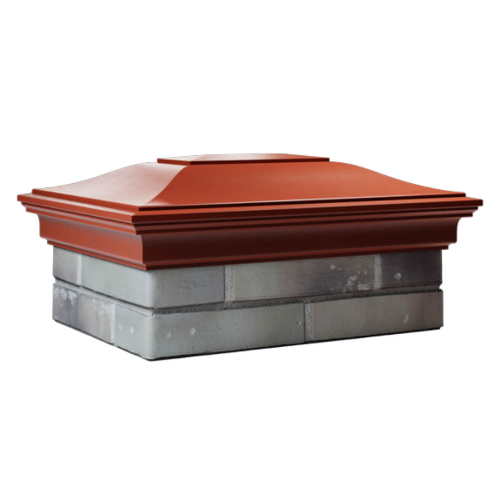 Колпак Zking Монблан Красный на столб 2х1.5 кирпича (515х385мм) в Бийске фото