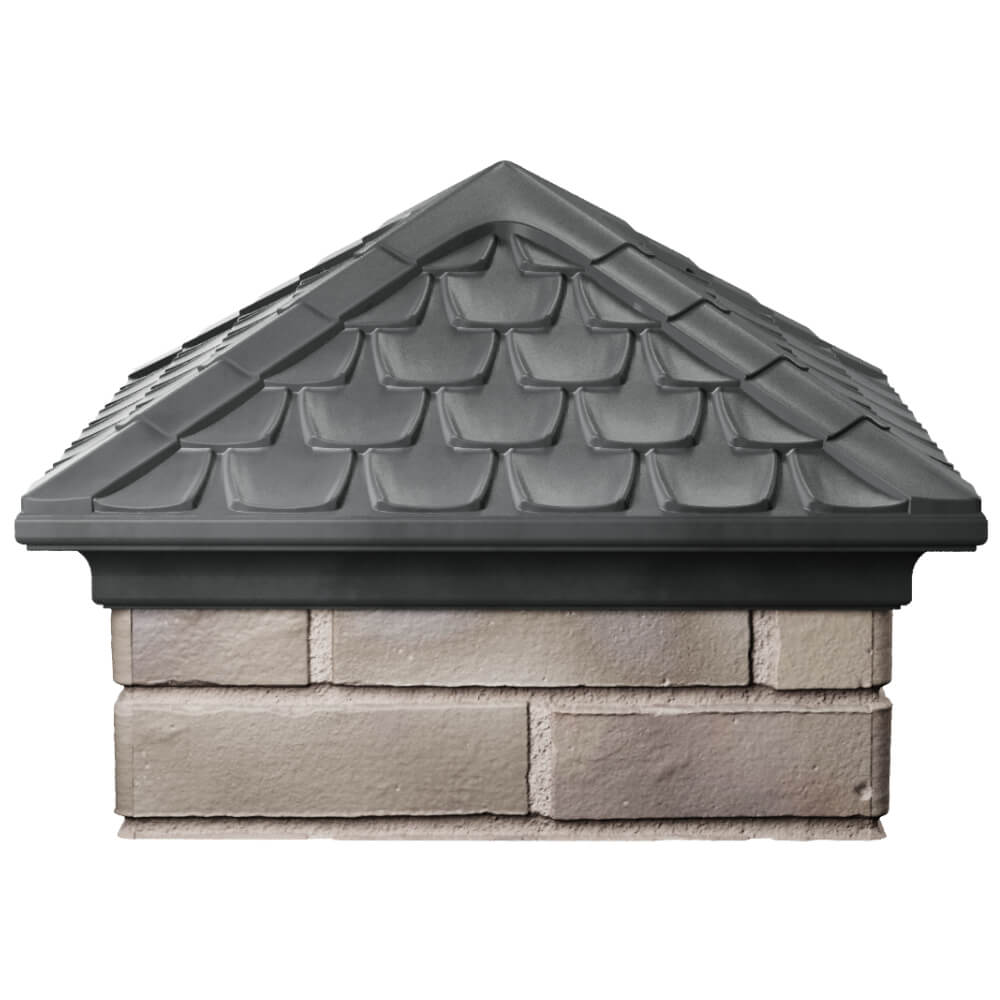 Колпак Zking Эльбрус Серый на столб 1.5х1.5 кирпича (385х385мм) Бийск фото