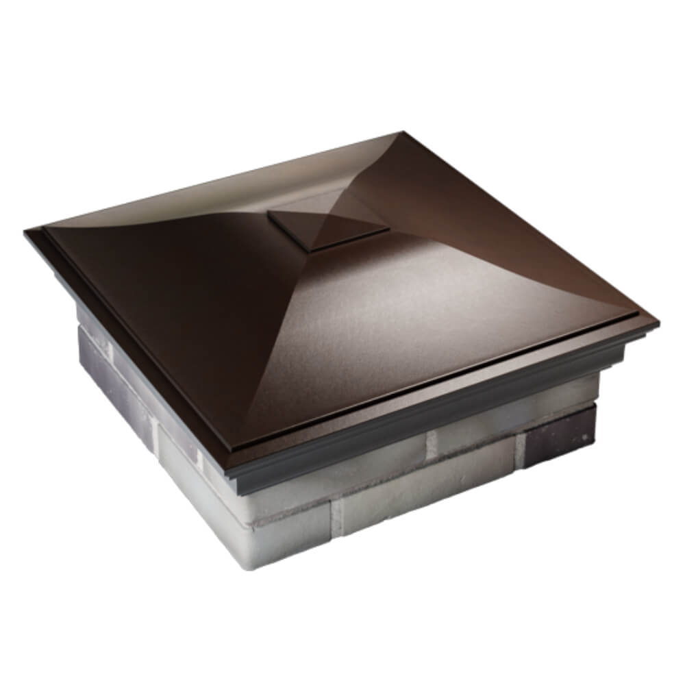 Колпак Zking Монблан Коричневый на столб 2х2 кирпича (515х515мм) Бийск фото