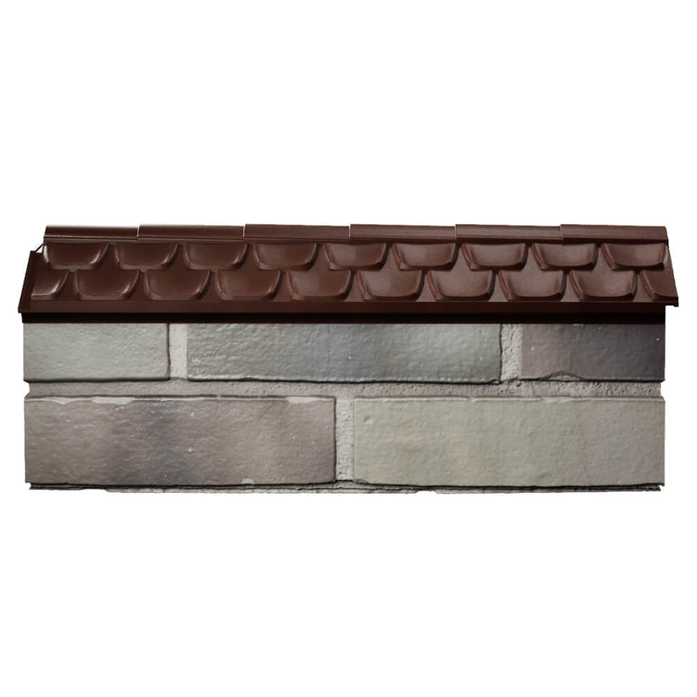 Парапет Zking Эльбрус Коричневый с посадкой на 0.5 кирпича (130мм) в Бийске фото