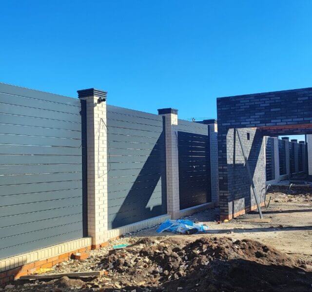 Колпак Zking Бона ХайТек Серый на столб 1.5х1.5 кирпича (385х385мм) в Бийске фото