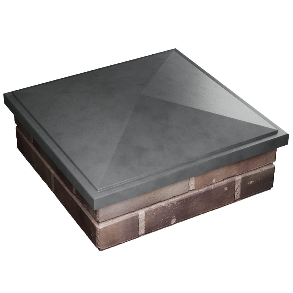 Колпак Zking БонаМоно Серый на столб 2х2 кирпича (515х515, 530х530мм) в Бийске фото