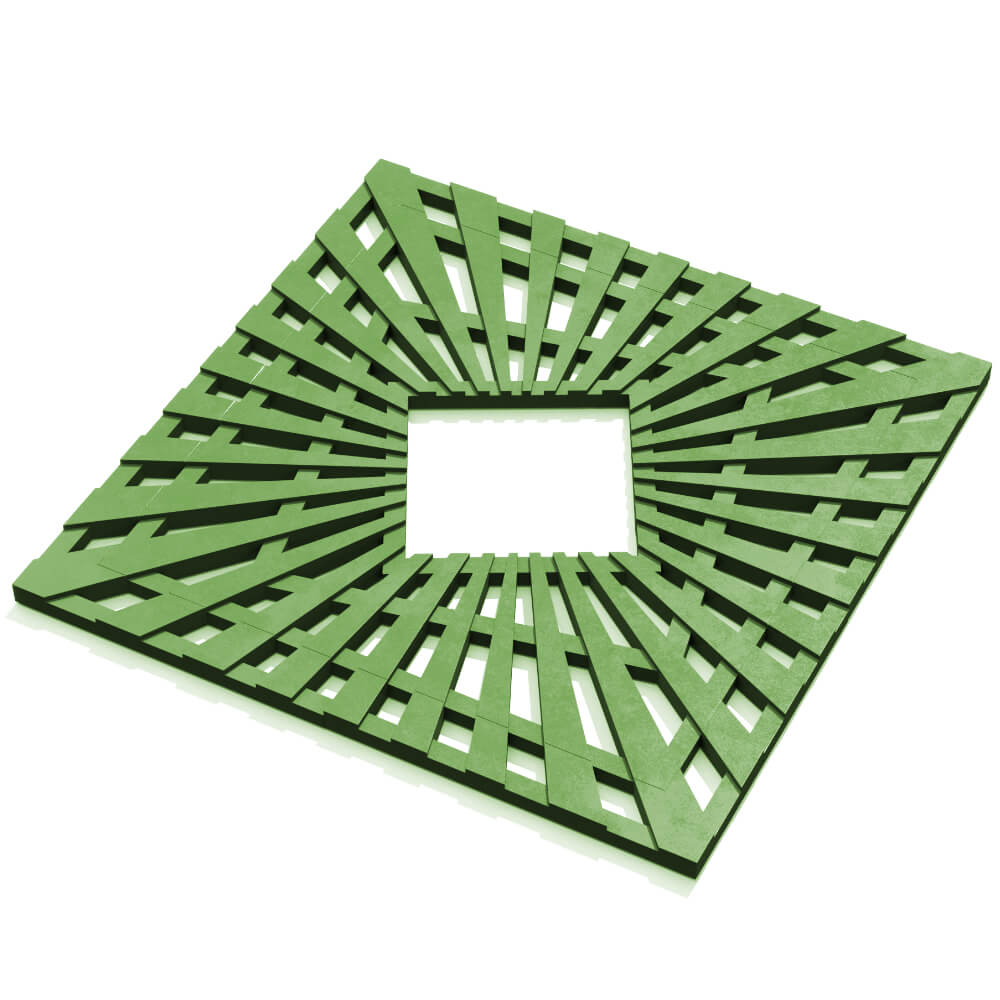 Приствольная решетка для дерева ZKING ATMOSPHERE 1.2х1.2м Зеленая в Бийске фото