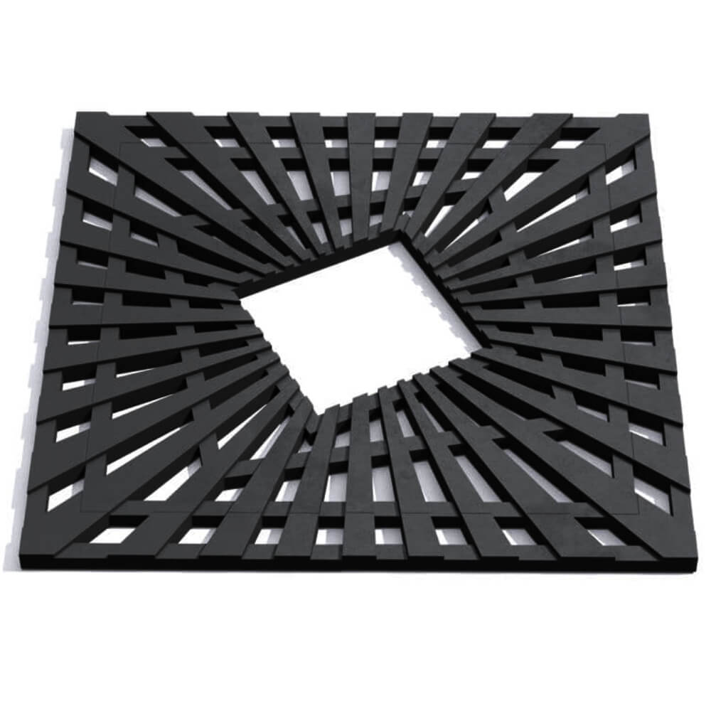 Приствольная решетка для дерева ZKING ATMOSPHERE 1.2х1.2м Черная Бийск фото