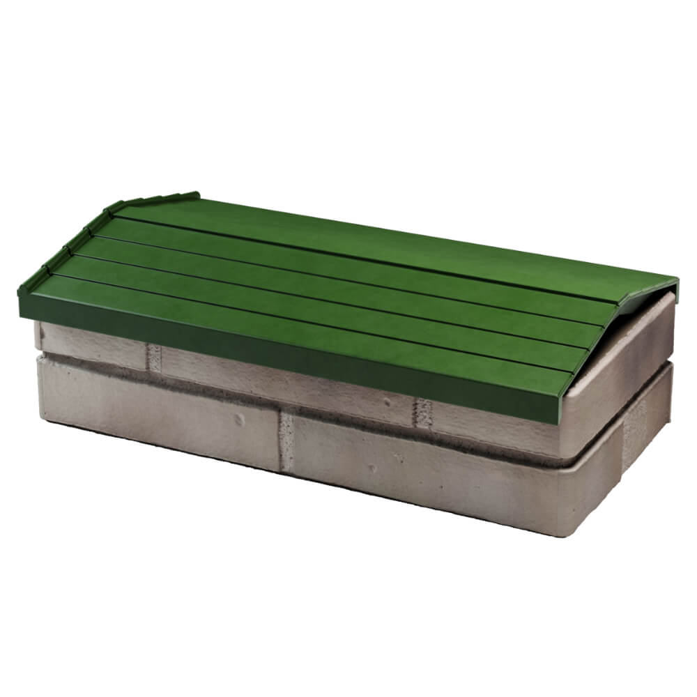 Парапет Zking Бона ХайТек Зеленый с посадкой на 1 кирпич (200/225/255мм) в Бийске фото